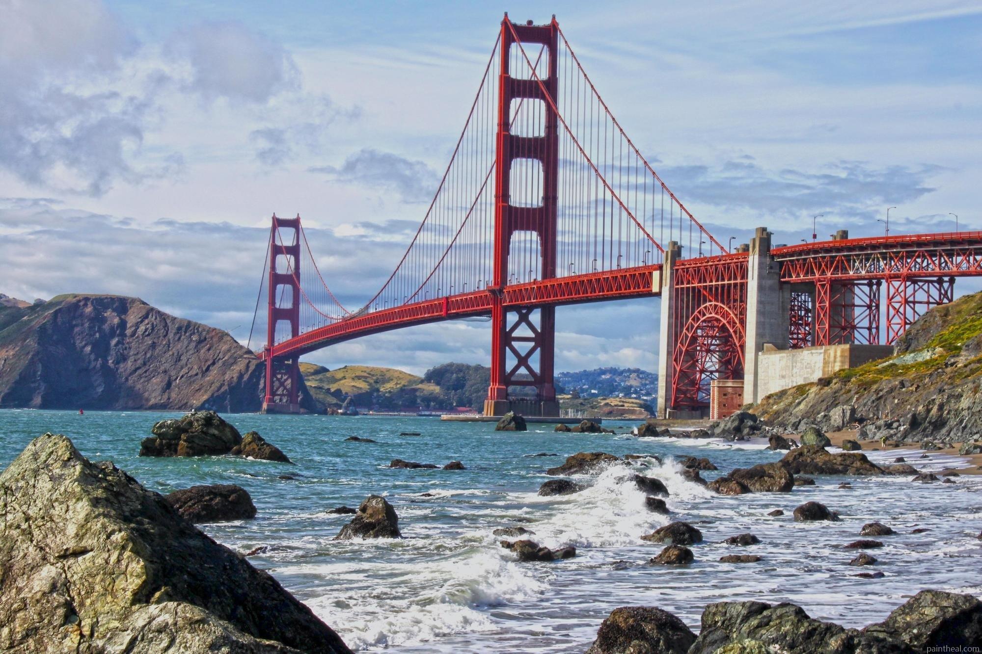 Golden Gate Bridge San Francisco Cities Painting By Numbers Kits