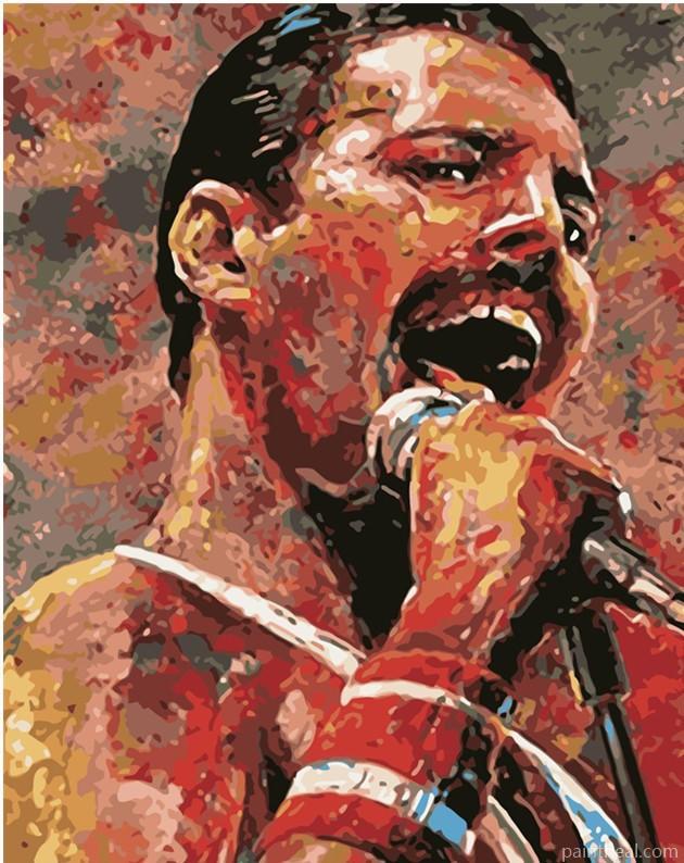 Farrokh Bulsara Freddie Mercury People Painting By Numbers Kits