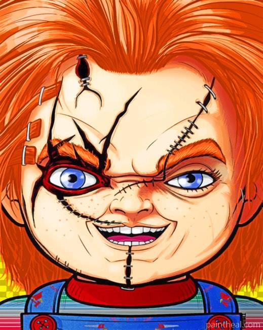 Chucky Horror Painting By Numbers Kits