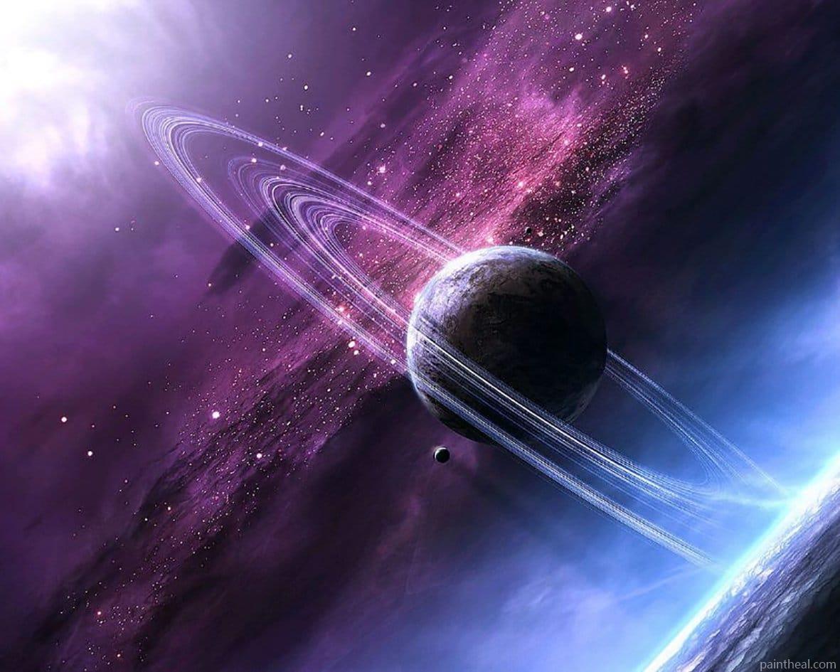 Saturn Planet Landscape Painting By Numbers Kits