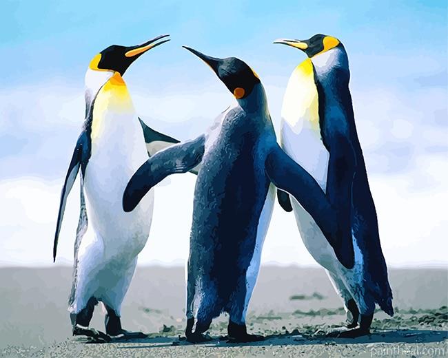 Cute Penguins NEW Painting By Numbers Kits