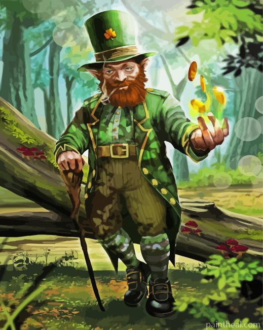 Fantasy Leprechaun St Patrick's Day Painting By Numbers Kits