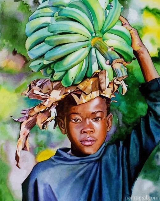 African Boy NEW Painting By Numbers Kits