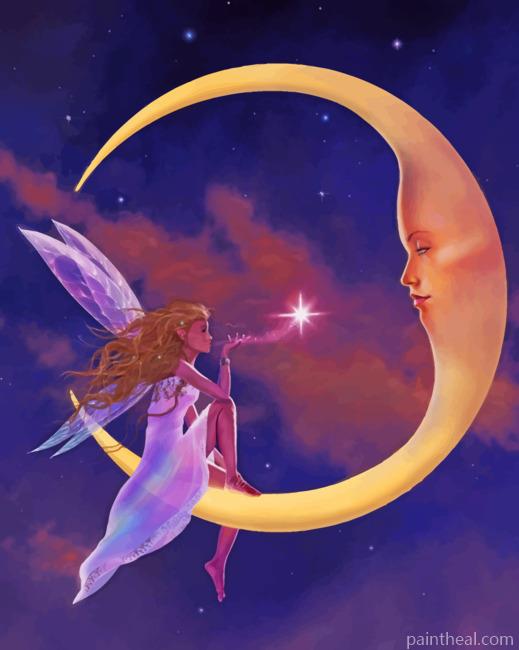 Fairy Tale And Moon Painting By Numbers Kits