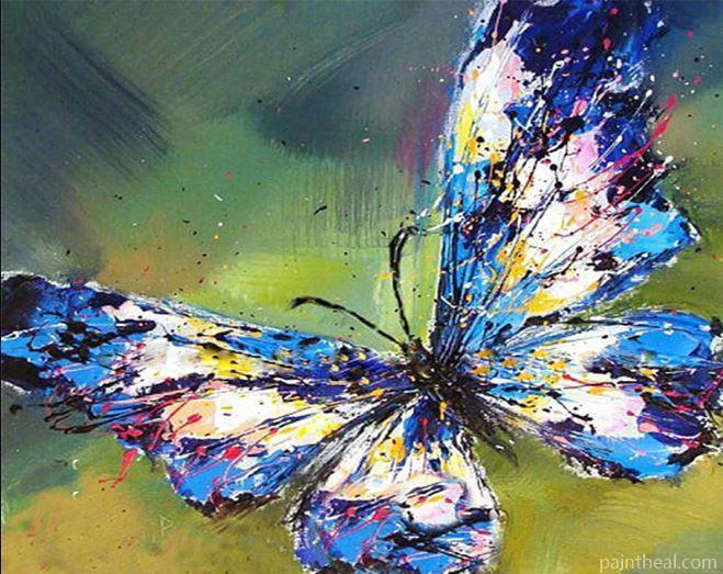 Colorful Butterfly Animals Painting By Numbers Kits