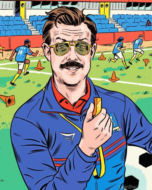 Illustration Ted Lasso Painting By Numbers Kits