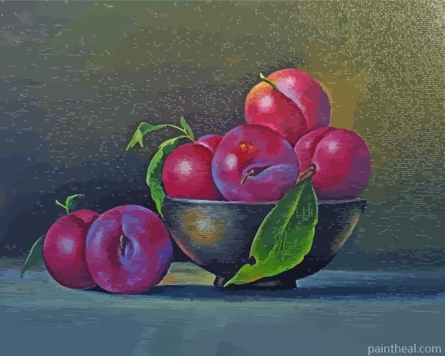 Still Life Plums Painting By Numbers Kits