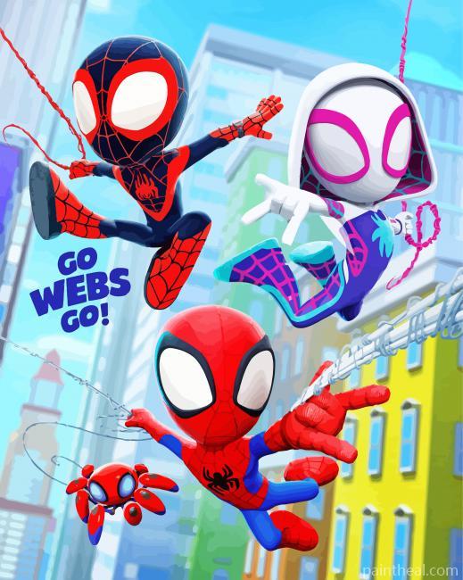 Spidey And His Amazing Friends Painting By Numbers Kits