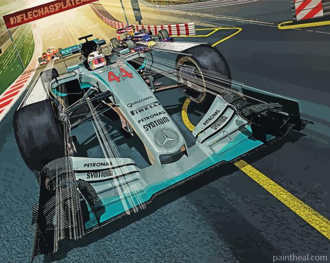 Mercedes F1 Racing Painting By Numbers Kits
