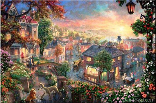 Fantasy City Cities Painting By Numbers Kits