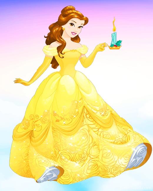 Belle Princess Yellow Dress NEW Painting By Numbers Kits