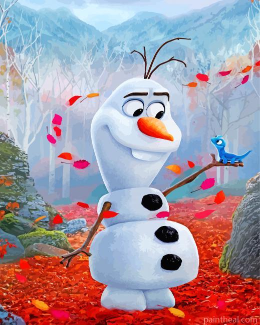 Olaf And His Friend Painting By Numbers Kits