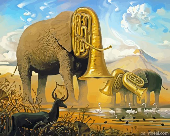 African Sonata Vladimir Kush Painting By Numbers Kits