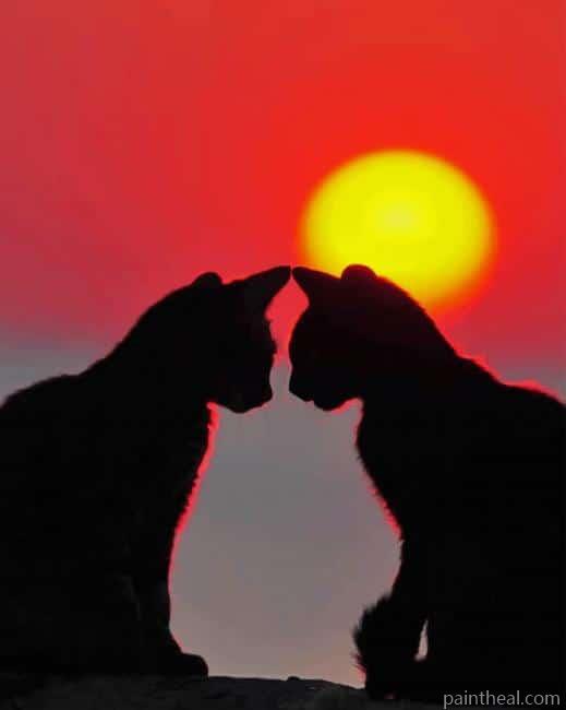 Romantic Cats NEW Painting By Numbers Kits