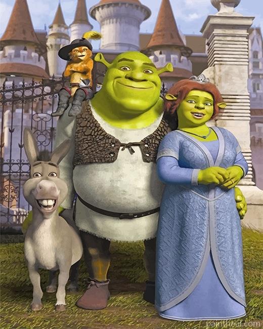 Shrek Family NEW Painting By Numbers Kits