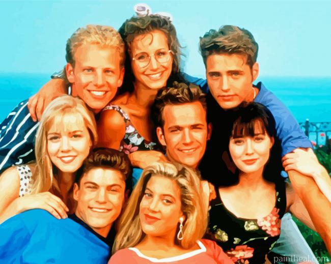 Beverly Hills 90210 Drama Characters Painting By Numbers Kits