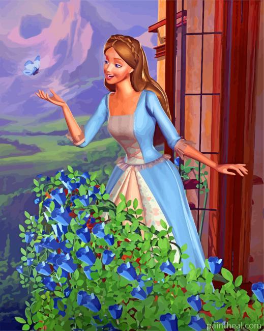 Erika Barbie Princess Painting By Numbers Kits