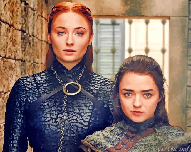 Sansa And Arya Stark Painting By Numbers Kits
