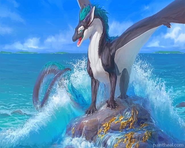 Drakon Skala Okean NEW Painting By Numbers Kits