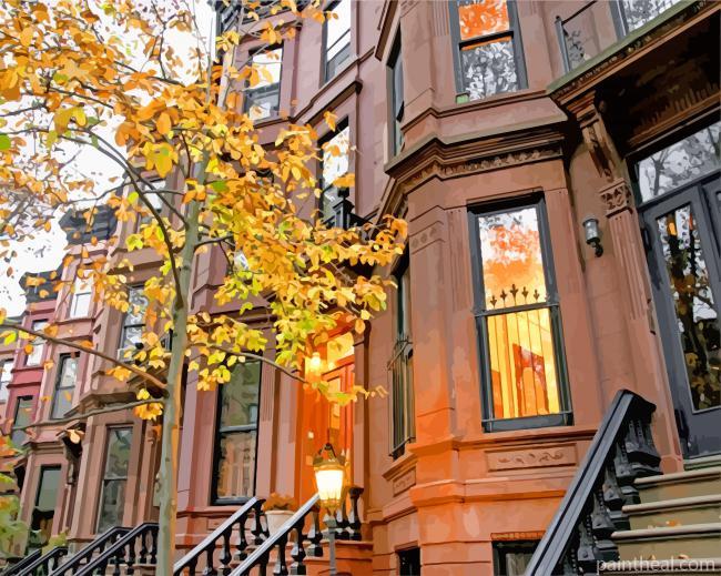 Autumne Brownstone Painting By Numbers Kits