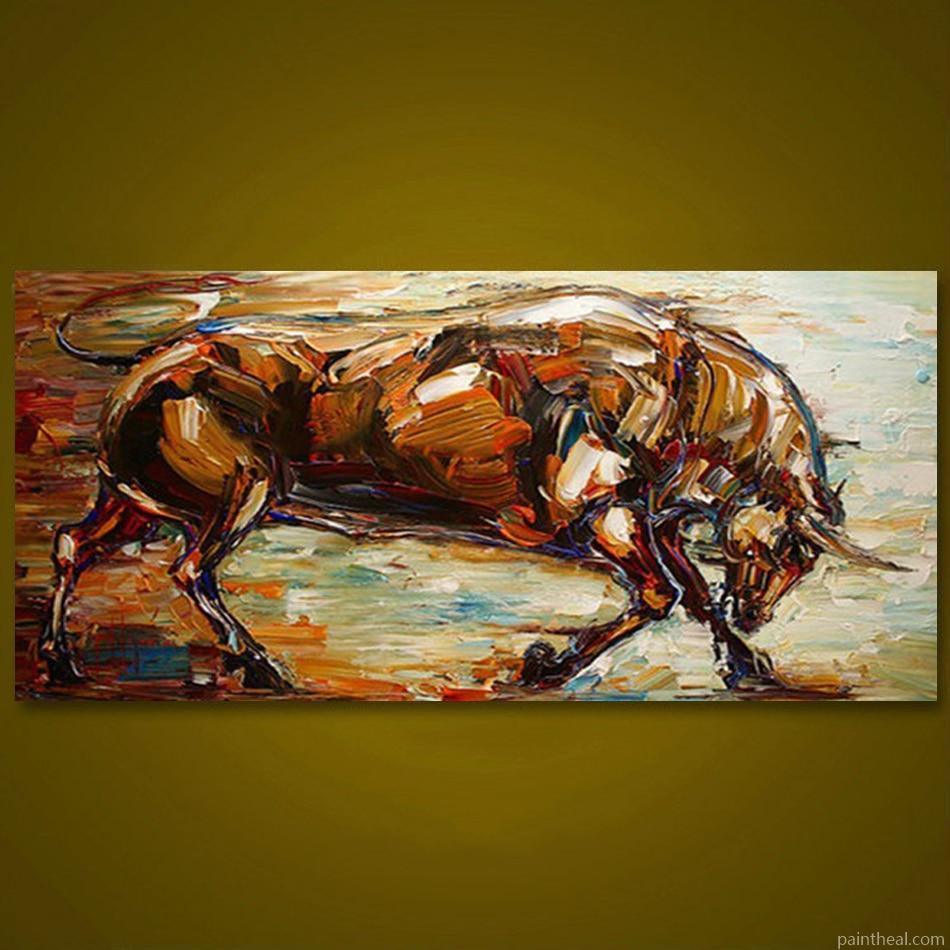 Abstract Bull Animals Painting By Numbers Kits