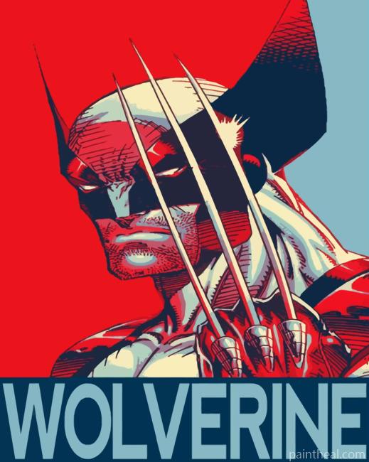 Pop Art Wolverine Painting By Numbers Kits