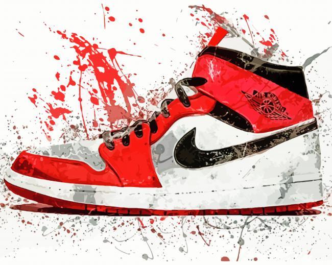 Air Jordan 1 Art Painting By Numbers Kits