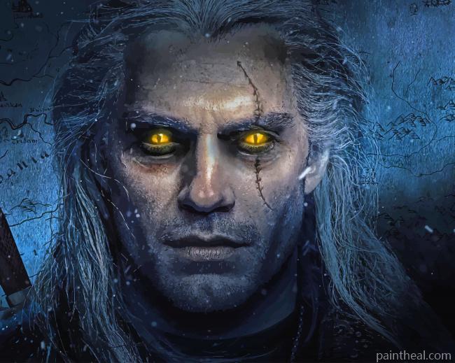 Geralt The Witcher Henry Cavill NEW Painting By Numbers Kits