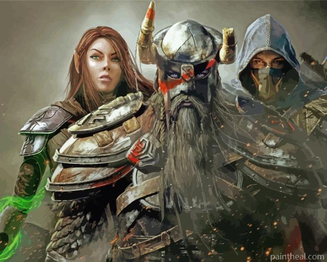 The Elder Scrolls Characters Painting By Numbers Kits