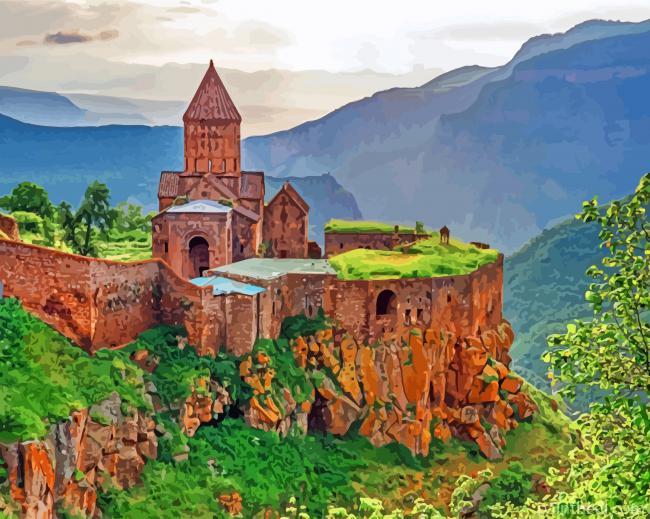 Tatev Monastery Armenia Painting By Numbers Kits