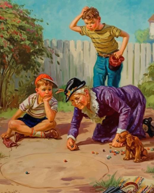 Funny Grandma Painting By Numbers Kits