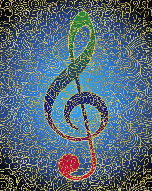 Treble Clef Music Painting By Numbers Kits