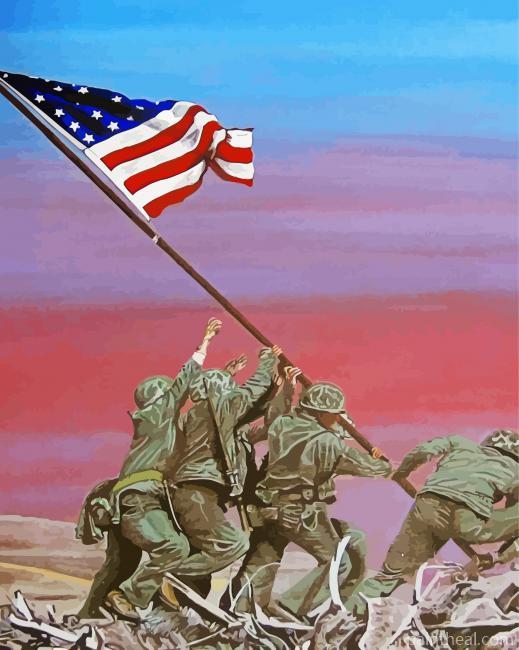 Marine Corps Art Painting By Numbers Kits