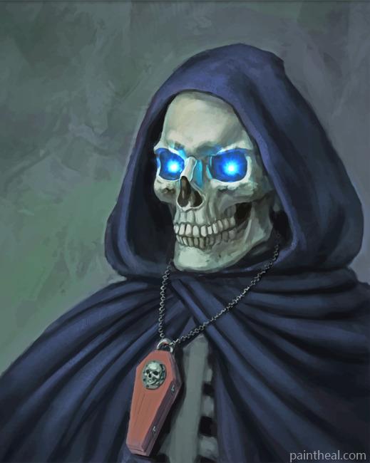 Scary Skull Painting By Numbers Kits