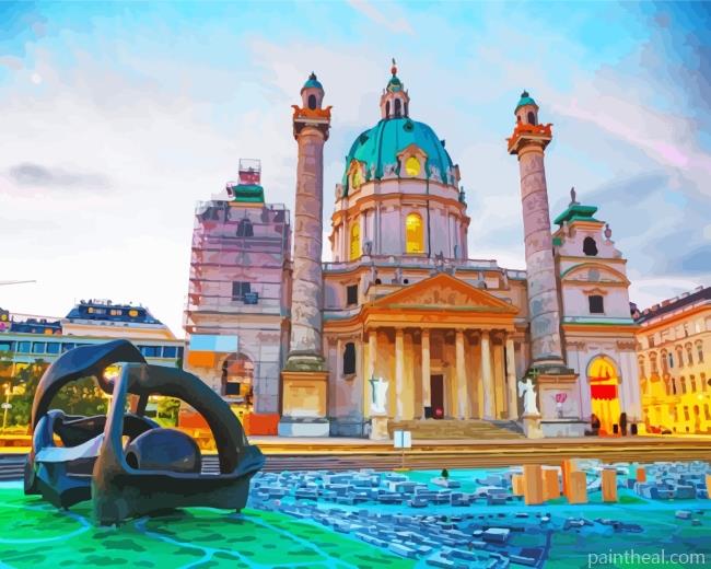 Karlskirche Vienna Painting By Numbers Kits