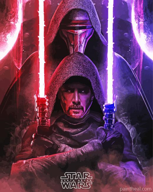 Darth Revan Star Wars Painting By Numbers Kits