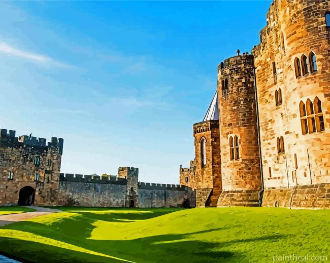 Alnwick Castle England Painting By Numbers Kits