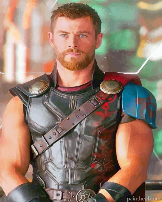 Chris Hemsworth Thor Painting By Numbers Kits