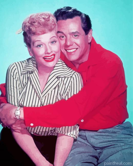 Lucy And Desi Lovers Painting By Numbers Kits