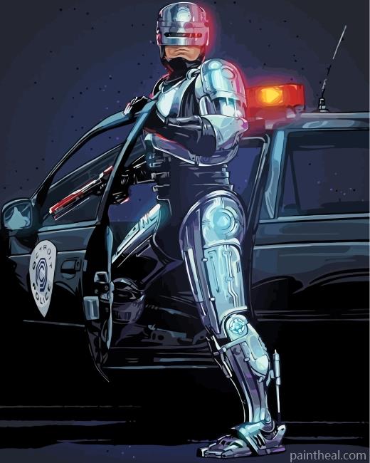 Robocop Sci Fi Movie Painting By Numbers Kits