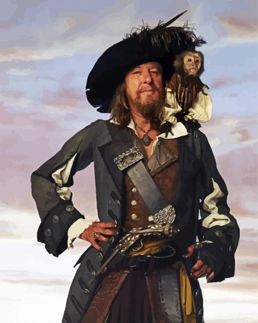 Captain Hector Barbossa Painting By Numbers Kits