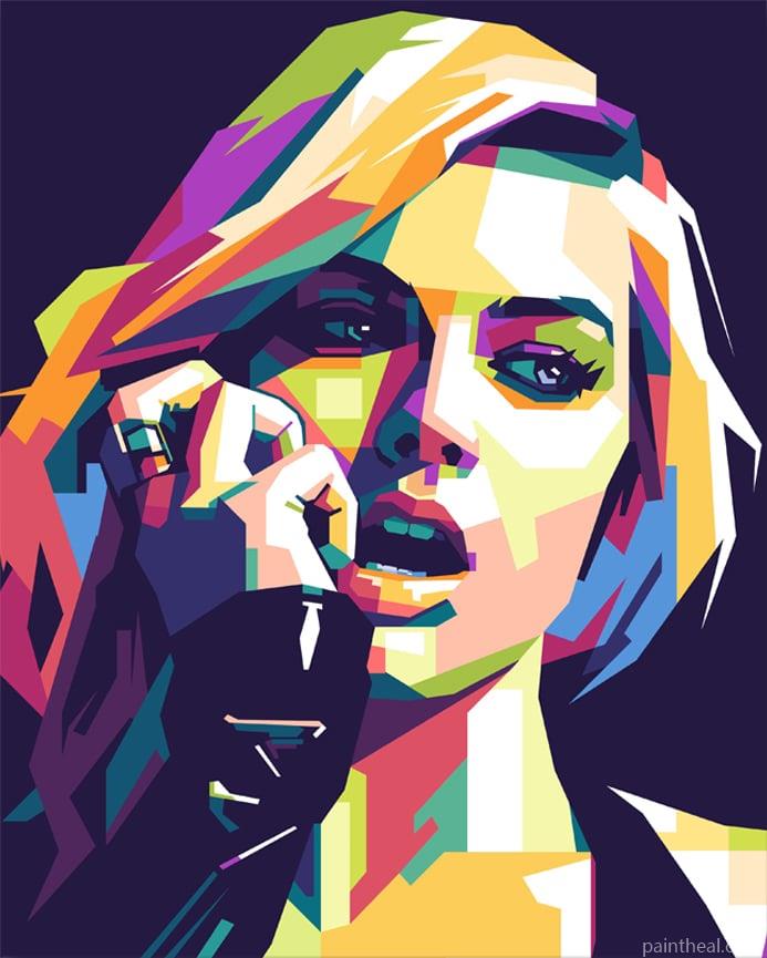 Margot Robbie On Pop Art People Painting By Numbers Kits