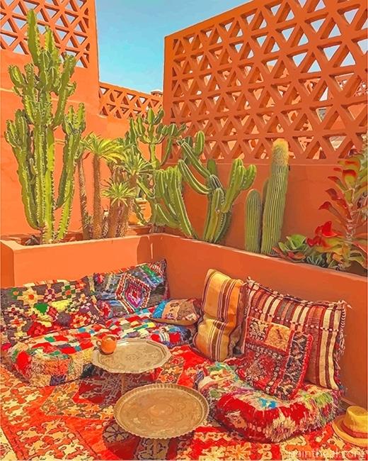 Beautiful Moroccan Living Room NEW Painting By Numbers Kits