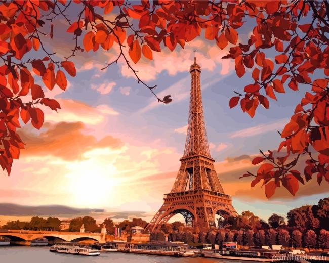 Eiffel Tower Paris Painting By Numbers Kits