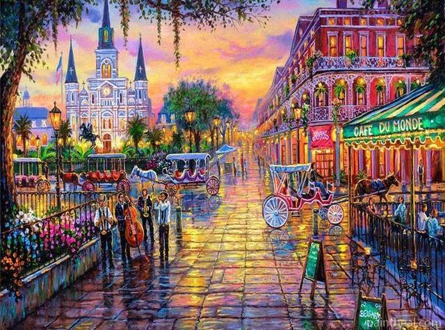 Jackson Square New Orleans Cities Painting By Numbers Kits