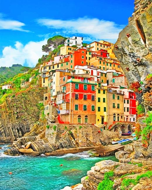 Manarola Italy NEW Painting By Numbers Kits