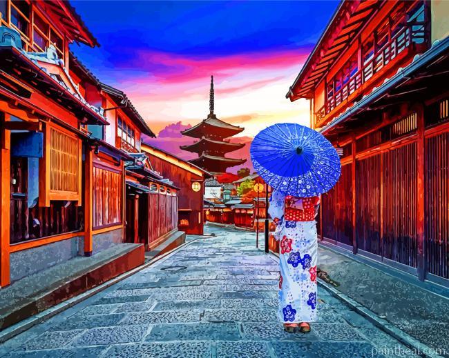 Yasaka Pagoda Shrine Painting By Numbers Kits