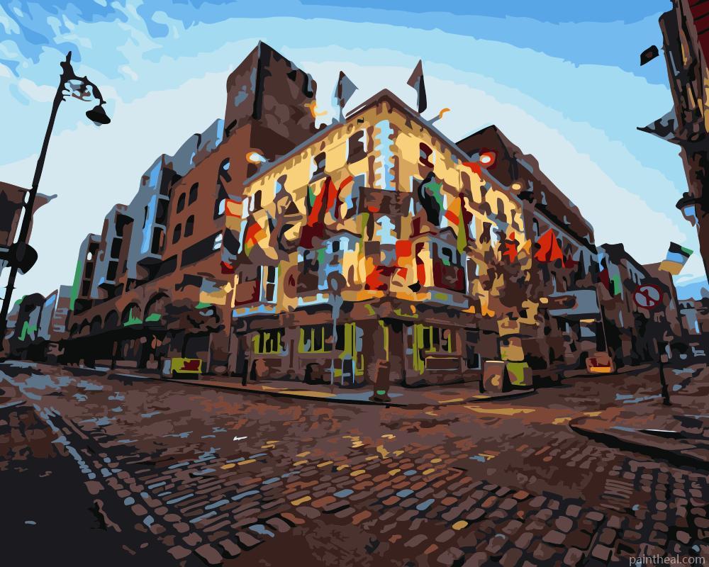 Bar In Dublin Cities Painting By Numbers Kits