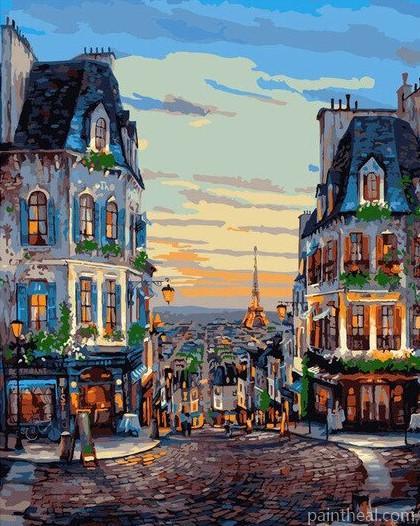 Paris France Cities Painting By Numbers Kits