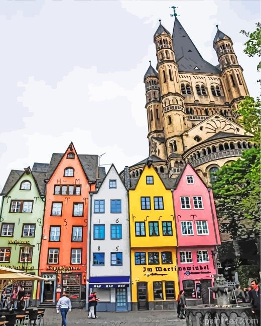 Cologne Buildings Painting By Numbers Kits